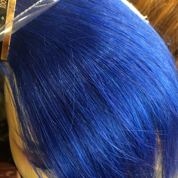 Blue human hair extensions European Remy Hair 2019 main image 8
